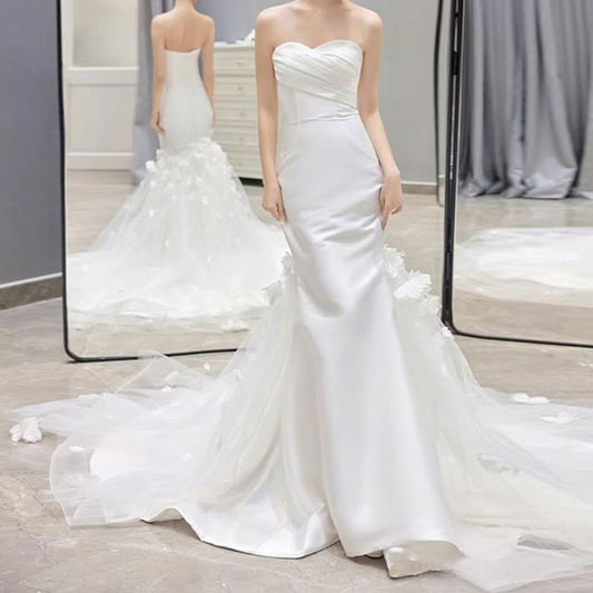 Wedding Plain Gown Strapless