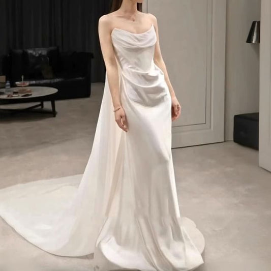 Strapless Gown Mermaid Wedding Plain