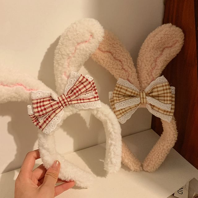 Ear Face Headband Rabbit Hair Wash / Band