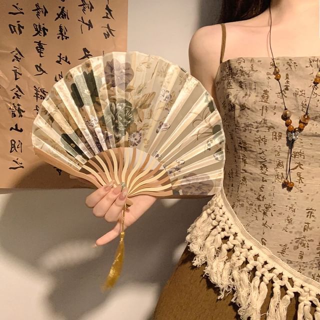 Fan Bamboo (Various Hand Designs) Print Foldable