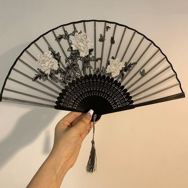 Fan Bamboo (Various Hand Designs) Print Foldable