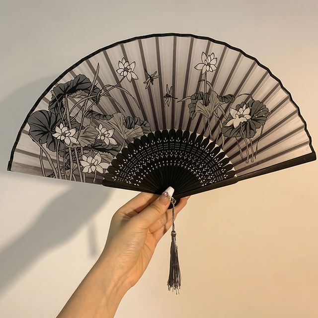 Fan Bamboo (Various Hand Designs) Print Foldable