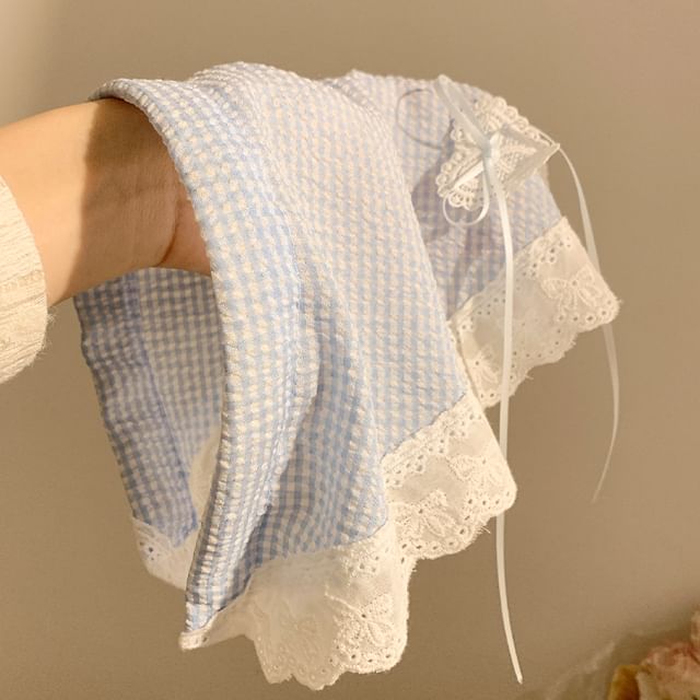 Trim Designs) Lace (Various Plaid Headband Bandana