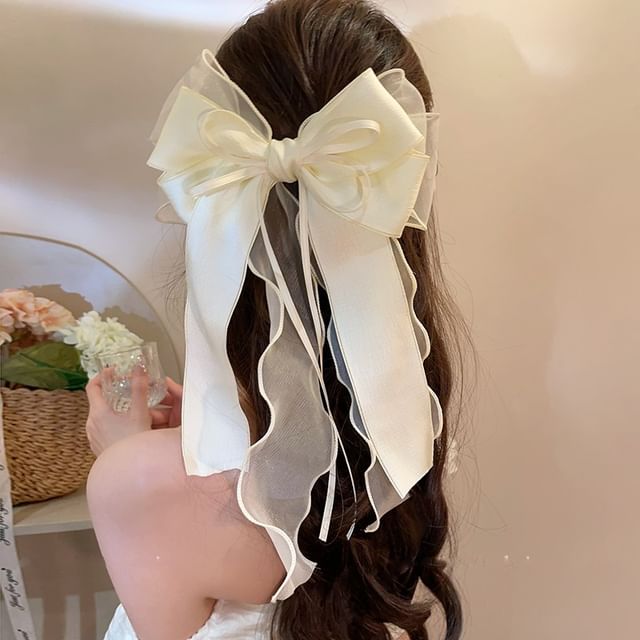 Bow Organza Clip Hair