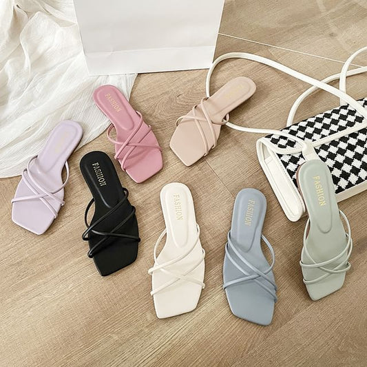 Slide Plain Sandals
