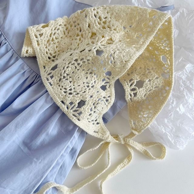 Crochet Headkerchief Knit Plain