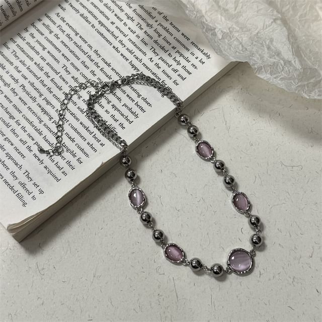 Gemstone Necklace Beaded