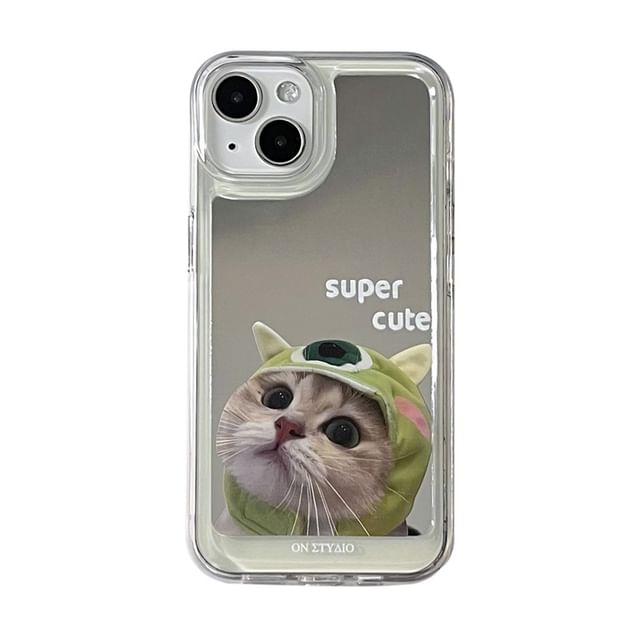 Mirrored Case Cat Phone