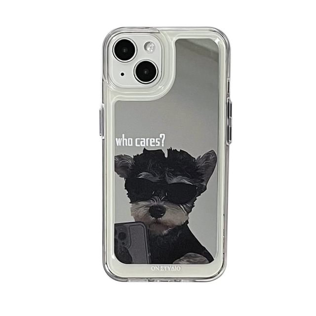 Phone Case Dog Mirrored