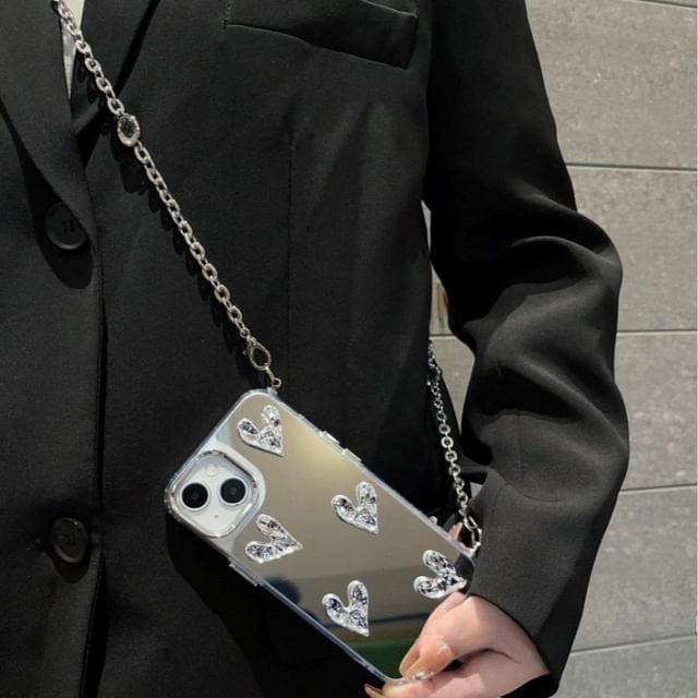 Heart Phone Mirrored Case