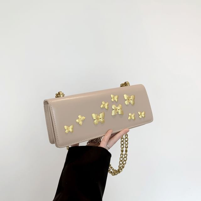 Box Butterfly Crossbody Bag Flap