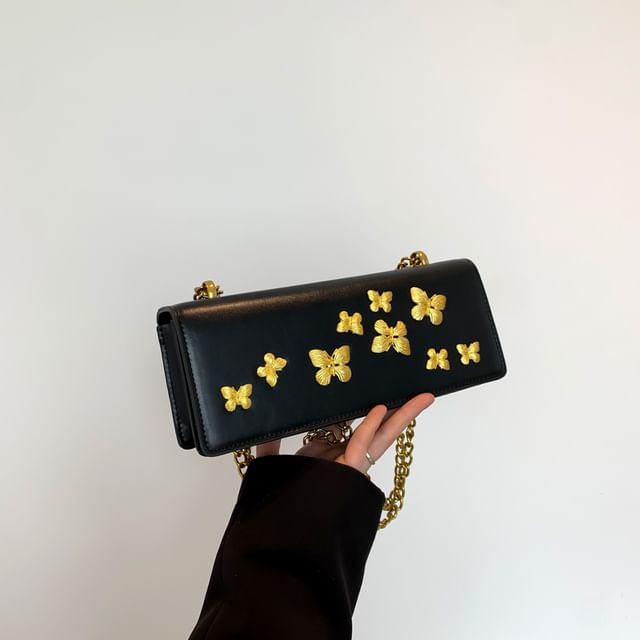Box Butterfly Crossbody Bag Flap