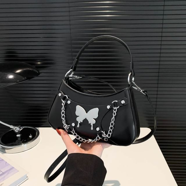 Chained Butterfly Crossbody Bag