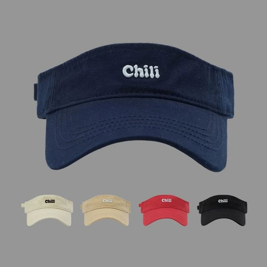 Visor Embroidered Sun Lettering