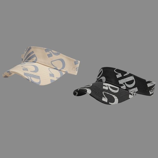 Lettering Sun Visor Print