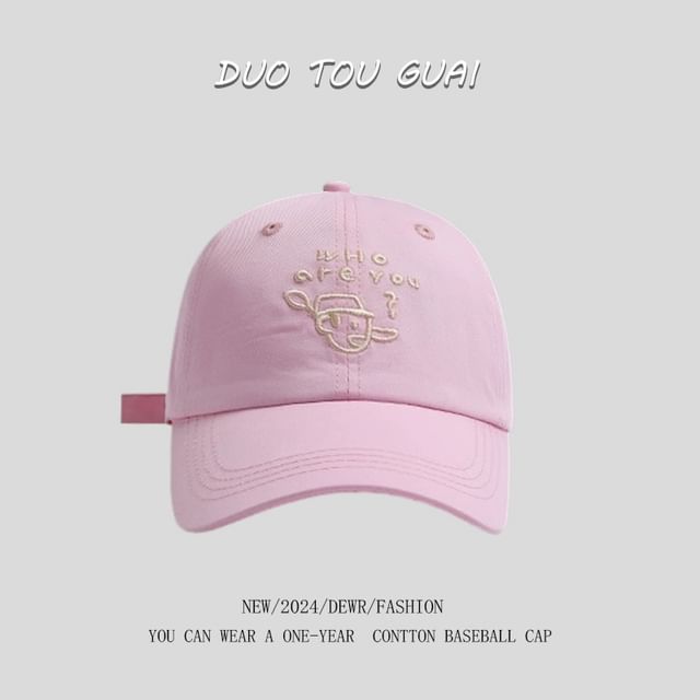 Cartoon Cap Baseball Embroidered