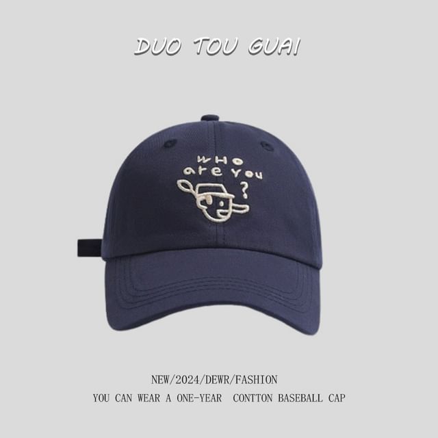 Cartoon Cap Baseball Embroidered