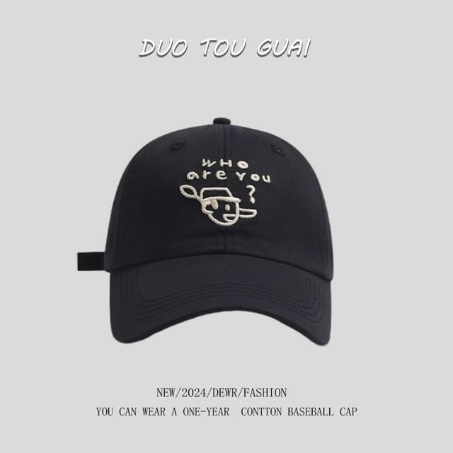 Cartoon Cap Baseball Embroidered