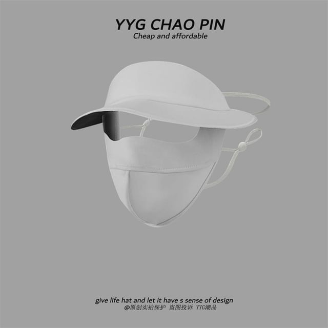 Sun Plain with Face Protection Cover Brim