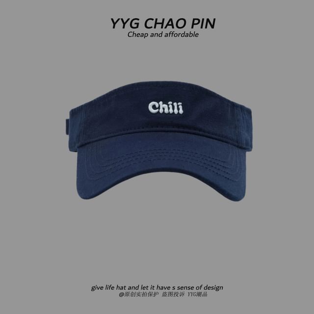 Visor Embroidered Sun Lettering