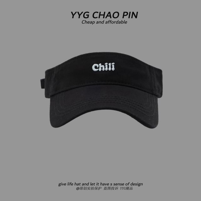 Visor Embroidered Sun Lettering