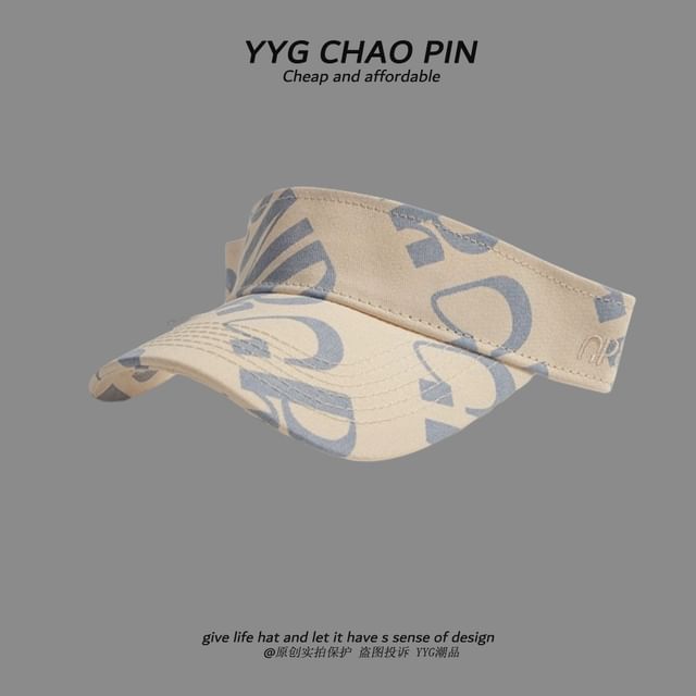 Lettering Sun Visor Print