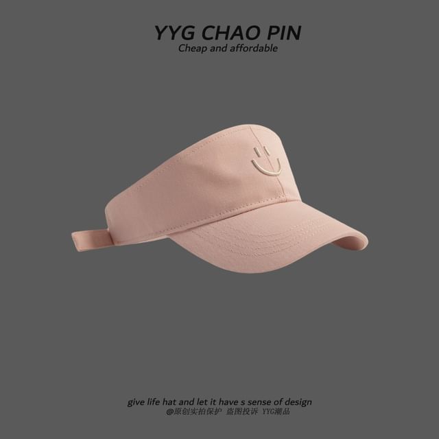 Face Smiley Visor Sun Embroidered