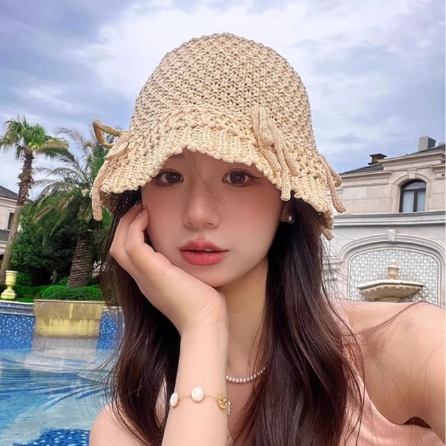 Hat Cotton Bucket Linen