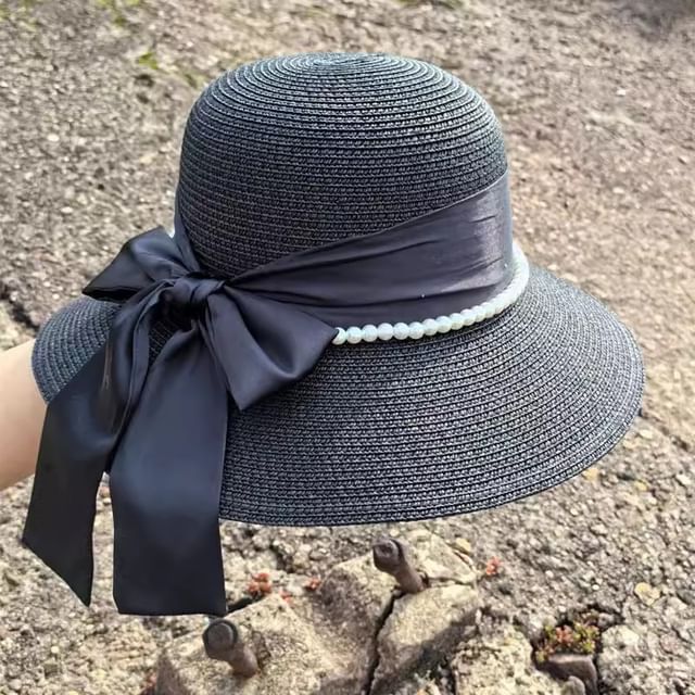 Bow Hat Straw