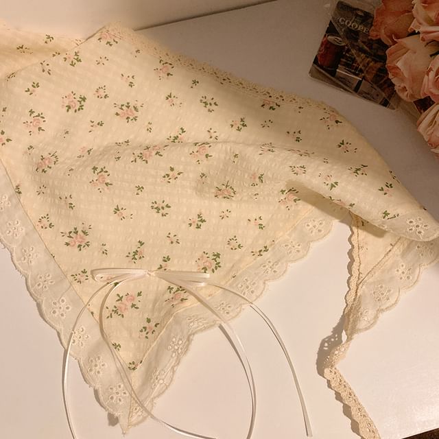 Floral Trim (Various Lace Scrunchie / Designs) Bandana