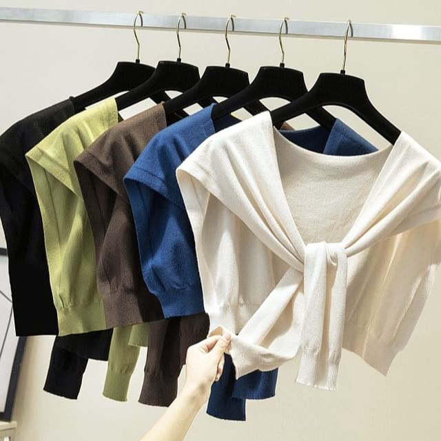 Knit Plain Knot Shawl