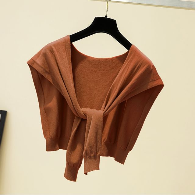 Knit Plain Knot Shawl