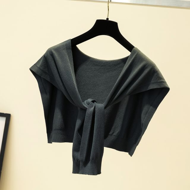 Knit Plain Knot Shawl