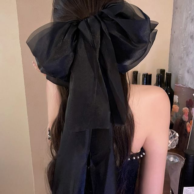 Bow Hair Fabric Clip