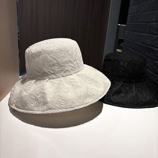 Bucket Hat Embroidered Pattern