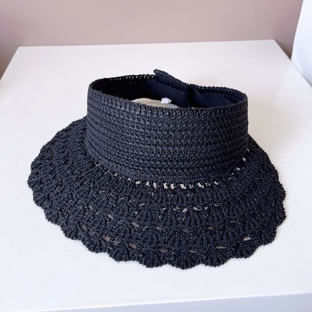 Visor Plain Sun Knit