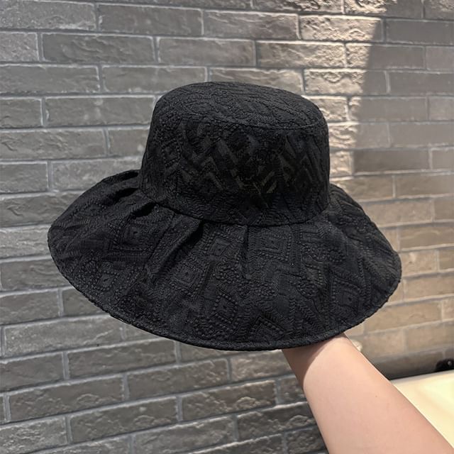 Bucket Hat Embroidered Pattern