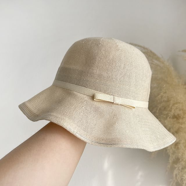 Hat Bucket Bow Plain