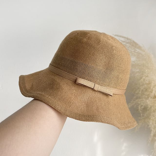 Hat Bucket Bow Plain