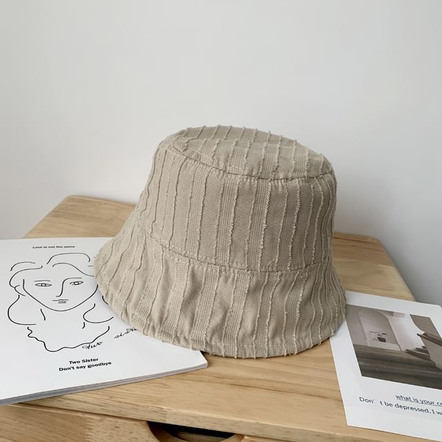 Frayed Hat Bucket Plain