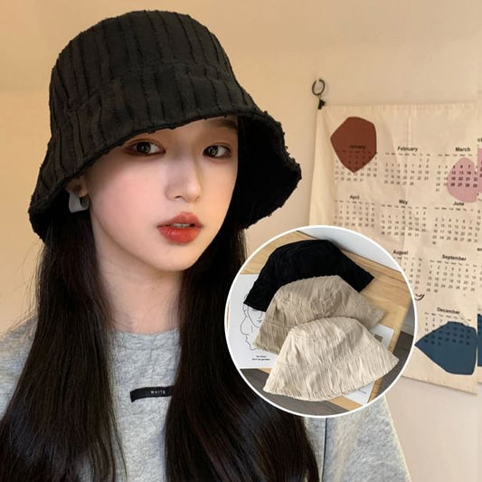 Frayed Hat Bucket Plain