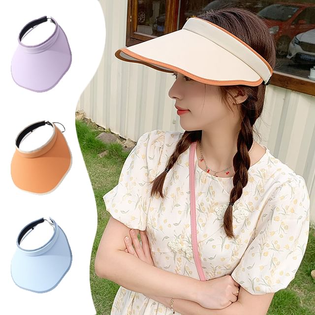 Contrast Trim Sun Visor