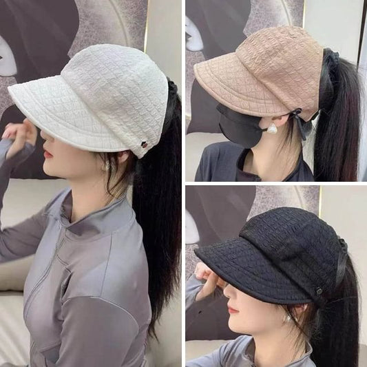 Top Plain Open Hat Textured