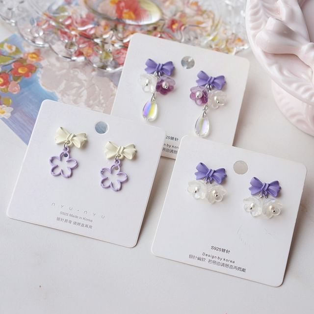 Alloy Floral Earring (Various Dangle Designs)