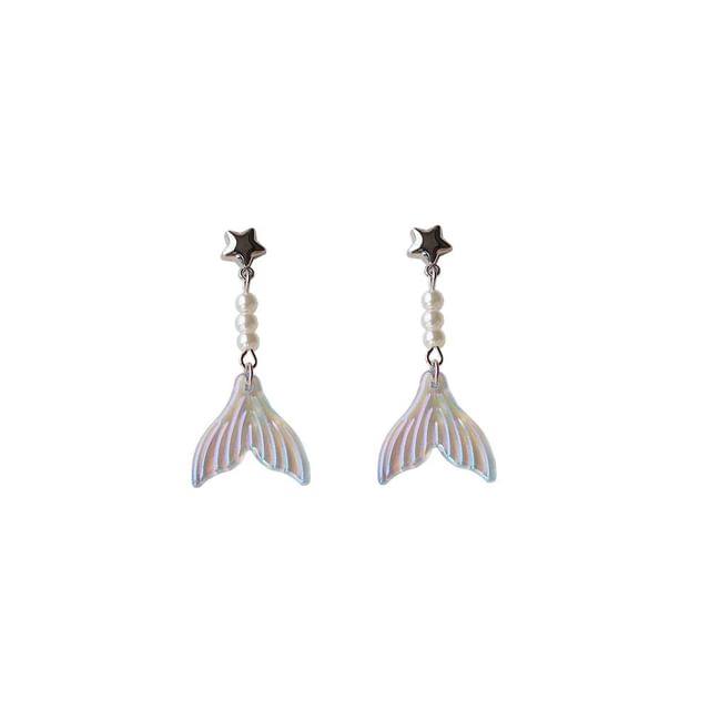Alloy Designs) Mermaid Dangle Tail Earring (Various