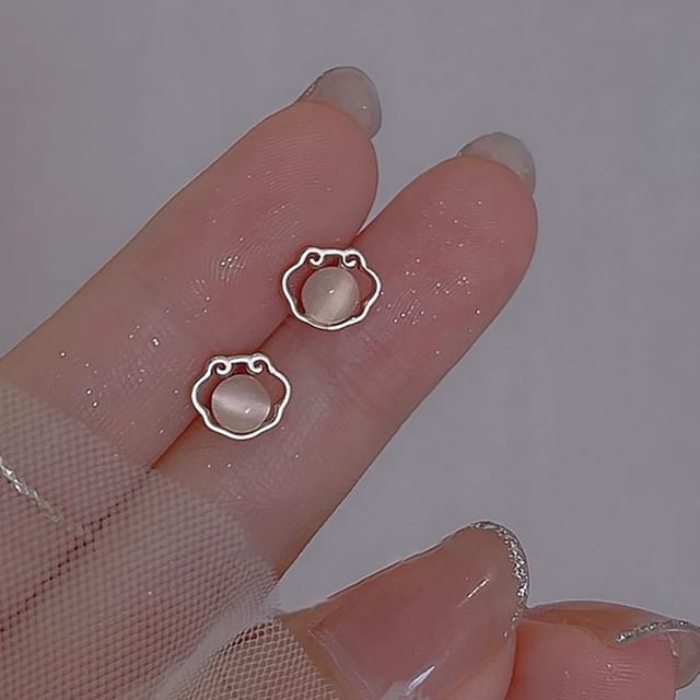 Eye Cat Earring Stone Stud