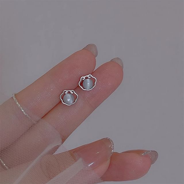 Eye Cat Earring Stone Stud
