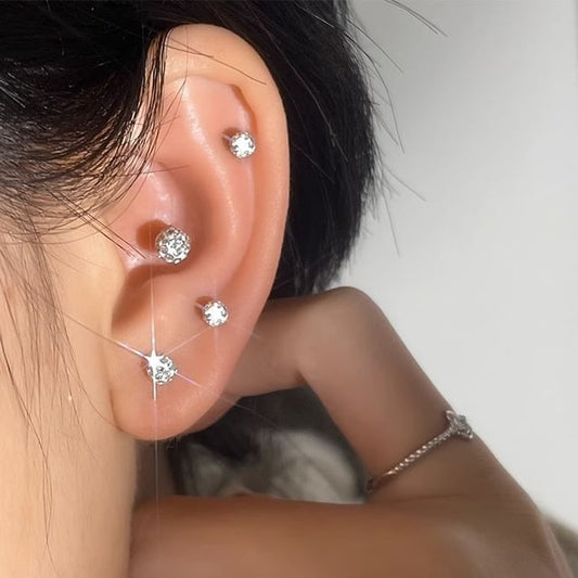 Rhinestone Earring Stud