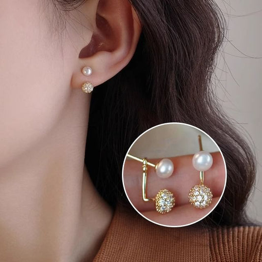 Rhinestone Jacket Faux Ear Pearl