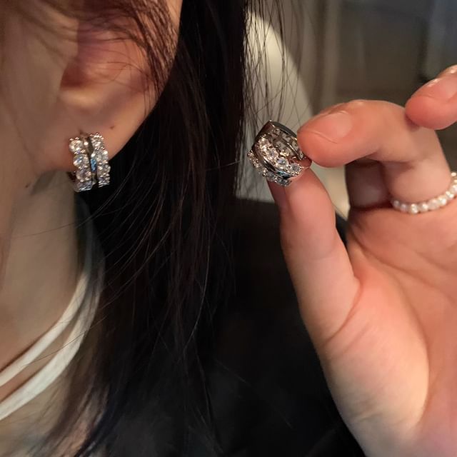 Rhinestone Earring Hoop